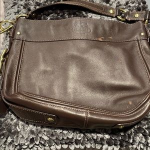 Chocolate Coach Shoulder Bag